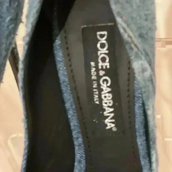 New Dolce & Gabbana Patchwork/Denim Blue Jean 105 MM Pump, NEW IN BOX size 39 - Picture 5 of 17